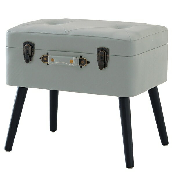 【地域制限有】【メーカー直送】市場 Pick スツール ブラックグレー ST-3263BKGY スツール 収納 シンプ..