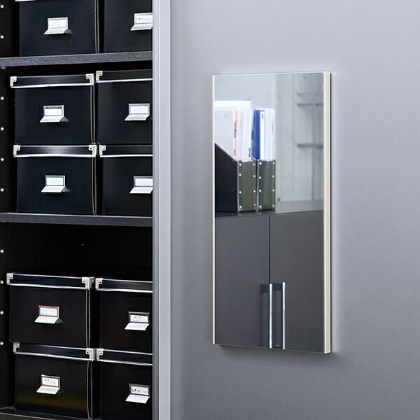 リフェクス(REFEX):新ロングマグネットミラー 40×140cm (厚み2.3cm) オーク 細枠 RMM4/MO【メーカー直送品】 リフェクス ミラー 姿見 安全 割れない 鏡 軽い きれい RMM4/MO [3]