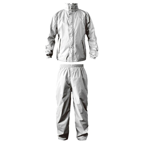 カジメイク:ブリザテックレインスーツ シルバー 3L 7740-71-3L