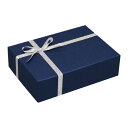 TAKEMEKI (タケメキ):ギフトボックス リボン付き(シルバー)(15×10.5×H4.5cm) ネイビー GIF-678-NV ギフトボックス 箱 プレ...