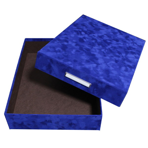 TAKEMEKI （タケメキ） ベロアボックス A4サイズ （コバルトブルー （内側：ダークブラウン）） VEL-821-BL