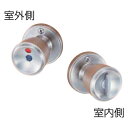 あす楽 川口技研:ハイス両玉WC錠 表示錠 (ツマミカギ) バックセット60mm 4971771032162 川口技研 ハイス 握り玉 セット