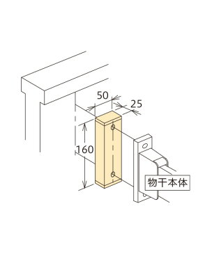 川口技研:ホスクリーン 取付パーツ アルミ台座 1袋(1本分) HP-17C-LB