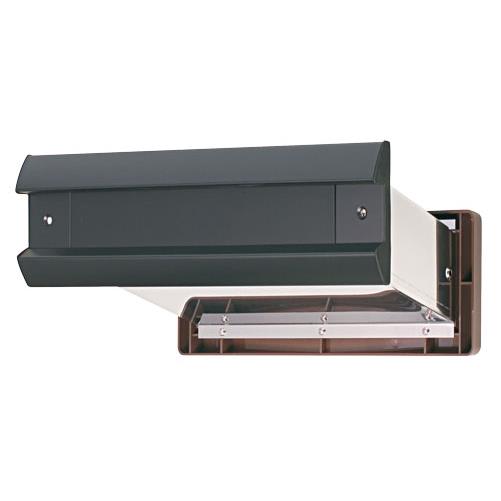 水上 No.2000ポスト 内フタ気密型 厚壁用（壁厚調整範囲191~290mm） 黒 1-5852