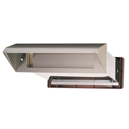 水上:ステンレスシュート No.30 内フタ気密型 真壁用（壁厚調整範囲95~140mm） クリアー 1-5733