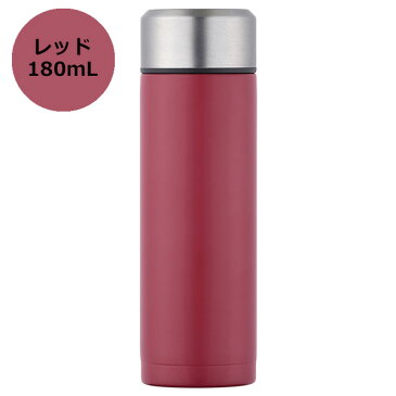 和平フレイズ:ミニ水筒 コップ1杯持ち歩き プチボトル 180ml レッド 小さめ RH-1525