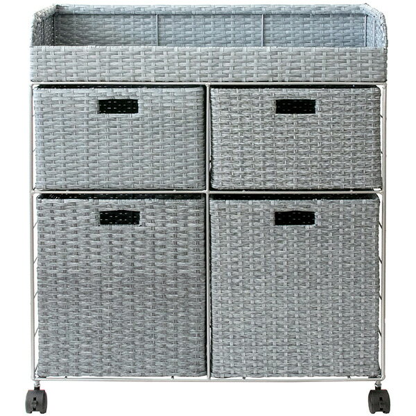 【メーカー直送】宮武製作所 ランドリーボックス ブルー ディアリオ ランドリーチェスト ランドリーワゴン ランドリー収納 ラタン 籐 RB-688 ランドリーボックス ディアリオ ランドリーチェスト ラタン バスケット RB-688