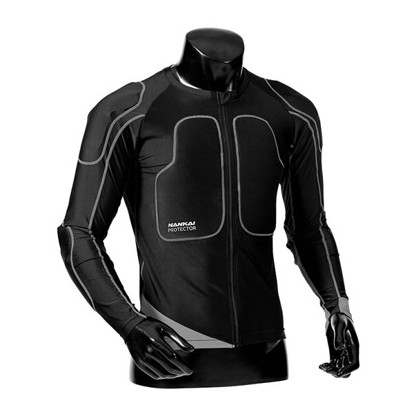 南海部品 プロテクターインナージャケット （サーモトロン） ブラック＆グレー M 07-1123-CABK-3XL