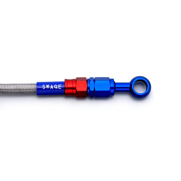 SWAGE-LINE（スウェッジライン）:SwageLine フロントホースキット スカイウエイブ250/400/S 98-05 SAF485 バイク オートバイ ブレーキ