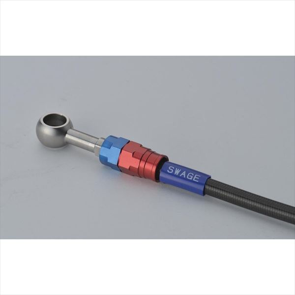 SWAGE-LINE PRO（スウェッジラインプロ）:Swage-PRO フロントホースキット（トライピース）VTR1000SP-2 02-05 SAPB128FT 車種専用 ステンレスメッシュホース SAPB128FT