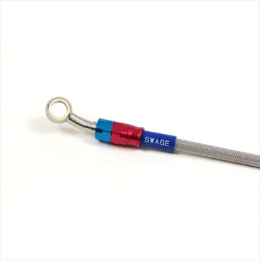 【代引不可】【受注生産品】SWAGE-LINE PRO(スウェッジラインプロ):ステンレスメッシュブレーキホース(トライピース) YZF-R1 (02-03) SAP314FT