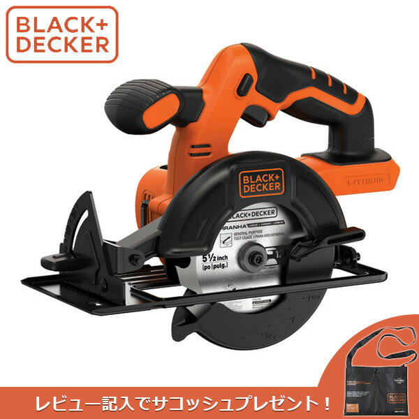 BLACK&DECKER（ブラックアンドデッカー）:18V コードレス丸ノコ本体のみ BDCCS18BJP BLACK+DECKER（ブラックアンドデッカー） BDCCS18B-JP BLACK&DECKER ブラデカ DIY&家遊び re-cut