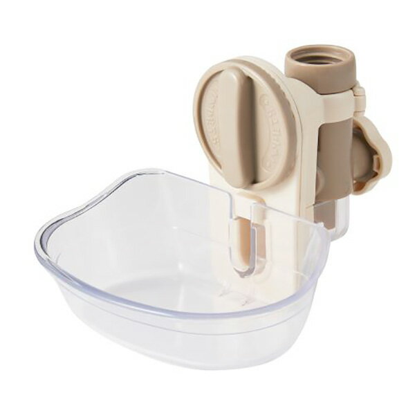 【2/1限定★全品ポイント10倍＋抽選で100％ポイント還元】ボンビアルコン:ラクリア M アイボリー 4977082704675 ケージ取り付け式給水器！