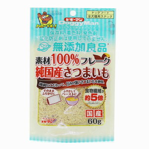 ドギーマンハヤシ 無添加良品 素材100%フレーク 純国産さつまいも 60g 4976555816198 犬 おやつ 間食 ふりかけ 振り掛け 振掛け トッピング 素材100%フレーク 犬 おやつ 間食 ふりかけ 振り掛け 振掛け トッピング