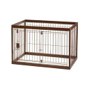リッチェル(Richell) 木製ペットサークル 90-60 ダークブラウン 4973655592526