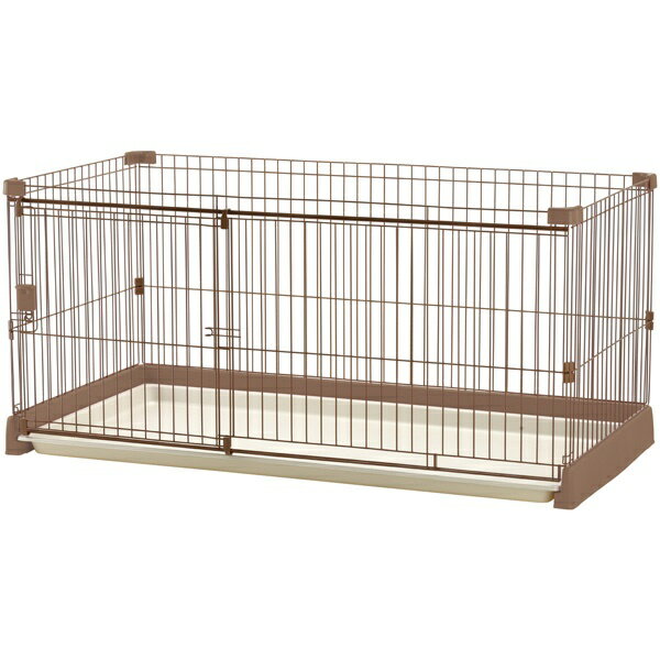 リッチェル（Richell） お掃除簡単サークル 150-80 ブラウン 4973655891810