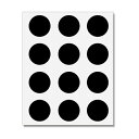 HEIKO(ヘイコー):タックラベル(シール) No.447 Φ28mm 黒 180片 007067668