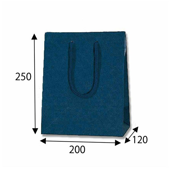 HEIKO（ヘイコー） 手提げ紙袋 カラーチャームバッグ 20-12 紺 10枚入り 005330102