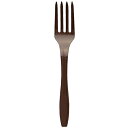 ホウケン産業 プラスチックフォーク 16cm ブラウン 単袋 100本入 004514169