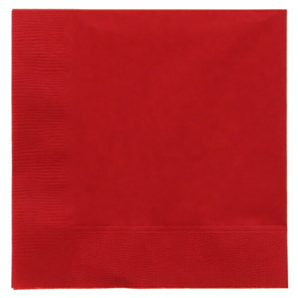 オリエンタル紙業:2層カラーナプキン 25cm角 イタリアンレッド 50枚入 004710245 ナプキン 紙ナプキン 25cm レッド 赤 004710245