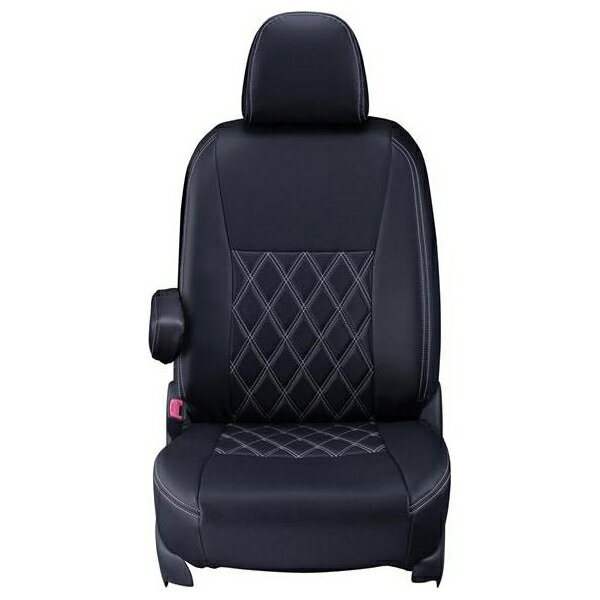 Clazzio（クラッツィオ）:シートカバー【ダイヤ】（ブラック×ホワイトステッチ） 日産 セレナ C26系 8..