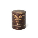 藤木伝四郎商店:桜皮茶筒 総皮 平 散し花 FK30280【メーカー直送品】 秋田 角館 伝四郎 FK30280