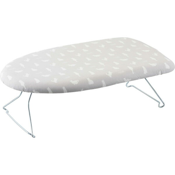 【メーカー直送】山崎実業 軽量スチールメッシュアイロン台 ネコプレス グレー 2641