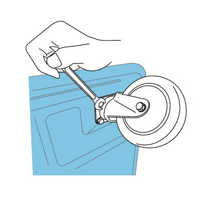 ユーエイキャスター:JB型 自在キャスター ダブルストッパー付（左） 帯電防止性ウレタン（鋼板ホイル、B入）車 UWEJB-200（L）【メーカー直送品】 台車 店舗什器 建築 棚 荷物 運搬 インテリア キャスター