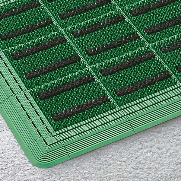 CONDOR（コンドル） エバック ブラシハードマットYL #3（450×750） G（グリーン） 縁あり F-117-3-G