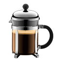 BODUM(ボダム)の一覧はこちらSTフィルターでコーヒーオイルを抽出。誰が淹れても味のブレが出にくく、簡単に安定した抽出を実現。フレンチプレスは、ステンレス製のフィルターを使用したコーヒーメーカーです。油分を吸着してしまいがちなペーパーフィルターは不要のため、コーヒオイルをほどよく抽出し、コーヒー豆の個性が際立つ味わいに仕上がります。コーヒー豆を4分間じっくりと蒸らすことでコーヒーオイルが抽出され、誰でも簡単に香り豊かで深みのある味わい深いコーヒーをお楽しみいただけます。本体はステンレスの二重構造となっており、保温効果も期待できます。コーヒーの雫をイメージしたデザインフォルム。■付属品：計量スプーン■材質：耐熱ガラス・ステンレススチール・ポリアセタール・ポリプロピレン■容量:0.35L■原産国：ポルトガル【商品サイズ】縦(mm)　76横(mm)　112高さ(mm)　160【商品重量】重量(g)　220JANCD：0727015141718【銀行振込・コンビニ決済】等前払い決済予定のお客様へ当商品は弊社在庫品ではなく、メーカー取寄せ品でございます。在庫確認後に注文確認を行い、お支払いのお願いを送信させて頂きます。休業日、13:00以降のご注文の場合は翌営業日に上記手続きを行います。お時間が掛かる場合がございます。