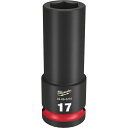 Milwaukee（ミルウォーキー）:SHOCKWAVE IMPACT DUTY ディープインパクトソケット 1/2インチ（12.7mm）角 17mm 49-66-6278【地域制限有】 インパクトソケット