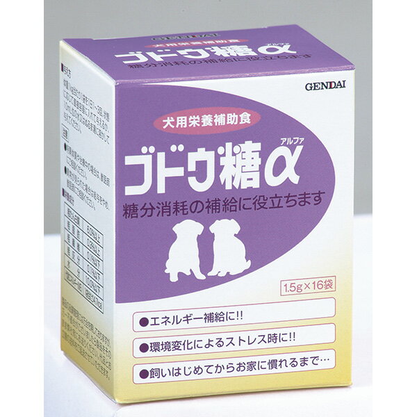 現代製薬:ブドウ糖α 1.5g×16袋 4972468020059