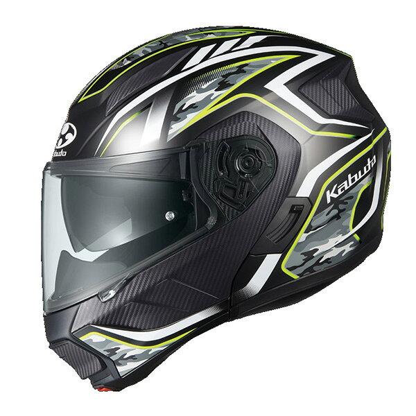 OGK KABUTO（オージーケーカブト） RYUKI ENERGY フラットブラックイエロー L 2089327
