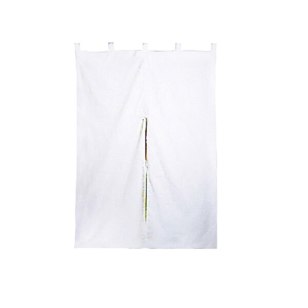 【メーカー直送】ストア・エキスプレス 無地のれん（半間）白 61-397-12-1