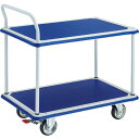 TRUSCO(トラスコ中山):ドンキーカート 2段式片袖タイプ915×615 ストッパー付 304NS オレンジブック 8688600