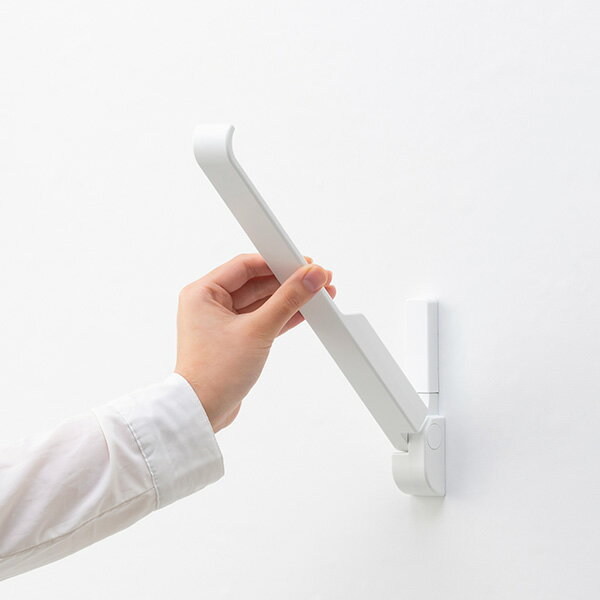 ナガエ 室内物干し 壁面取付け fuu ホワイト 1組(2本入) NS-IMCA01-WH 室内物干 窓付 おしゃれ マットカラー