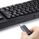 サンワサプライ USBハブ付コンパクトキーボード SKB-KG2UH2BK SKB-KG2UH2BK