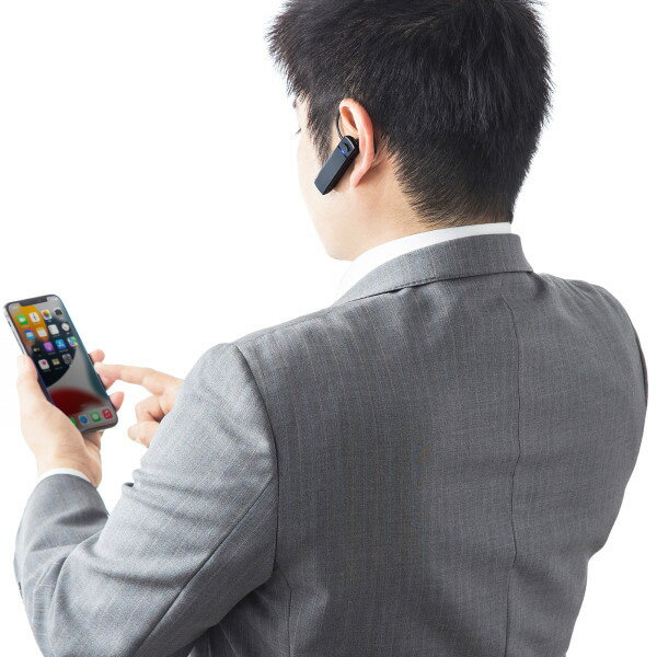 サンワサプライ Bluetoothモノラルヘッドセット MM-BTMH37BKN MM-BTMH37BKN