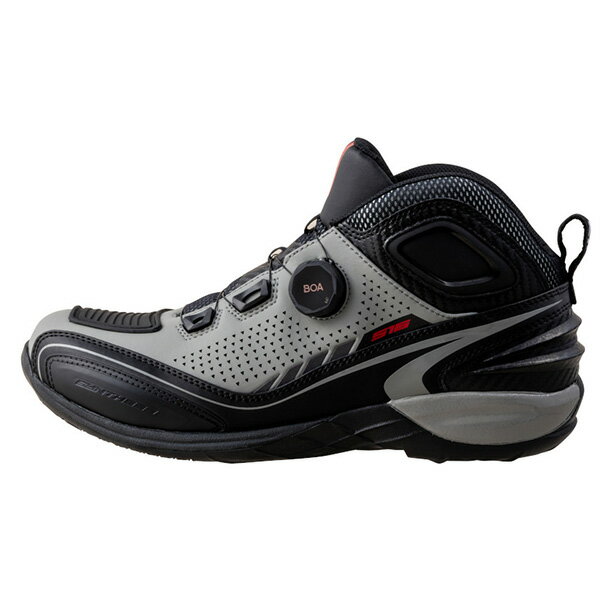 elf（エルフ） ライディングシューズ シンテーゼ16 グレー 25.5cm EL016-GY-255 バイクシューズ