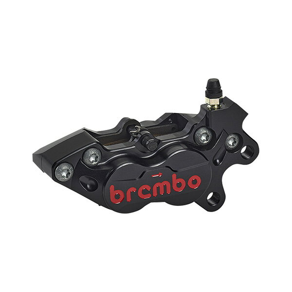 Brembo（ブレンボ） ブレンボ P4-40RB アキシャル CNC 4P キャリパーブラックアルマイトレッドロゴ右アルミピストン φ30/34 取付ピッチ:40mm 20.4756.67