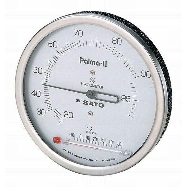 佐藤計量器製作所の一覧はこちら【特長】●センサおよび内機は、金属性の小型網目ケースに入っています。また、湿度の検出には、特殊加工湿度センサを使用しています。【仕様】●測定範囲（湿度/温度）：20～99%rh/-10～50度●測定精度（湿度/温度）：±4%rh（40～80%rh at 15～25度）、±8%rh（左記以外）/±2度●最小目盛（湿度/温度）：1%rh/2度●サイズ： φ95x(D)18mm 【商品重量】重量(g)　100JANCD:4974425323609【銀行振込・コンビニ決済】等前払い決済予定のお客様へ当商品は弊社在庫品ではなく、メーカー在庫品です。在庫確認後に注文確認を行い、お支払いのお願いを送信させて頂きます。休業日、14:00以降のご注文の場合は翌営業日に上記手続きを行います。お時間が掛かる場合がございます。