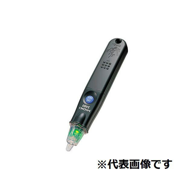 HIOKI(日置電機)の一覧はこちら【特長】● 感度調整機能付き（40~80V）、最適な感度で検電 ● 3481は手元を照らせる白色LEDライト付き ● 電池消耗を表示、先端が緑色に点灯していれば電池電圧OK ● ストラップ穴に携帯ストラップを付けて落下防止 【仕様】●機能：検電、 白色LEDライト付き●動作電圧範囲：AC 40V~600V (IV 2mm^2相当の絶縁電線に接触した状態にて)●動作対象周波数：50/60 Hz●動作表示：赤色LED点滅および断続ブザー音●オートパワーオフ：約3分経過後に電源オフ●電池チェック：白色LED発光●電源：アルカリボタン電池 (LR44) ×3●連続使用時間：5時間 (電源ON待機状態)●【商品サイズ】縦(mm)　20横(mm)　15高さ(mm)　126【商品重量】重量(kg)　30JANCD：4536036348107【銀行振込・コンビニ決済】等前払い決済予定のお客様へ当商品は弊社在庫品ではなく、メーカー取寄せ品でございます。在庫確認後に注文確認を行い、お支払いのお願いを送信させて頂きます。休業日、13:00以降のご注文の場合は翌営業日に上記手続きを行います。お時間が掛かる場合がございます。