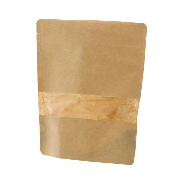 HEIKO（ヘイコー） チャックスタンド袋 BP18-20 窓付クラフト 006657252