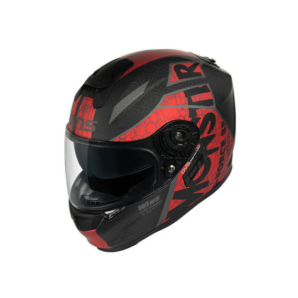 WINS（ウインズ） G-FORCE SS FULLFACE MONSTER 02.ブラック×レッド XL NK576045