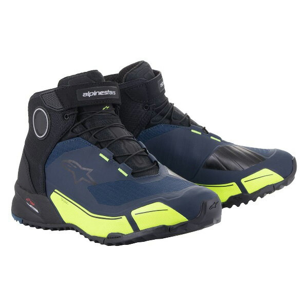 アルパインスターズ CR-X DRYSTAR RIDING SHOES 1705 BLACK DARK BLUE YELLOW FLUO 8 8059347052977