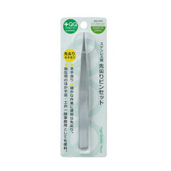 GREENBELL（グリーンベル）:QQ-504 ステン先尖りピンセット 4972525501095