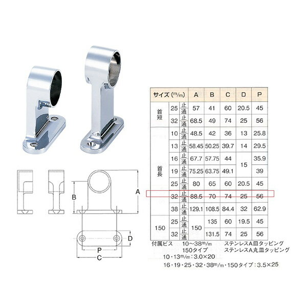 【11/5限定★抽選で100％ポイント還元】水上:F型ブラケット 首長 32mm 止【20個入】 4515161020775 MIZUKAMI