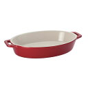 STAUB（ストウブ）:セラミック　オーバルディッシュ　23cm　チェリー　40508-606 0547831