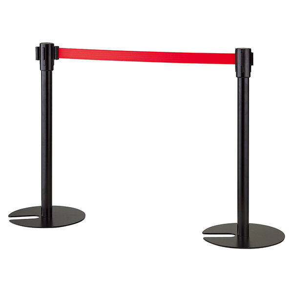 【メーカー直送】ストア・エキスプレス ベルトパーティション　スタッキングタイプ　レッド 61-785-22-2