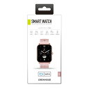 GREEN HOUSE (グリーンハウス):スマートウォッチ スクエア ピンク GH-SMWA-PK